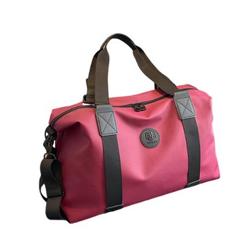 【iSPurple】旅遊休閒 大容量旅行手提肩背行李包/酒紅色