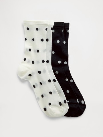 兒童透膚圓點中筒襪（2雙組）