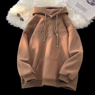 連帽衛衣男美式復古oversize外套2024新款春秋青少年休閑帥氣上衣