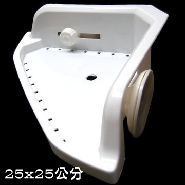 dr311強力吸盤三角收納架thy36937 吸壁式置物架 雜物架 瓷磚用25x25公分(1入)