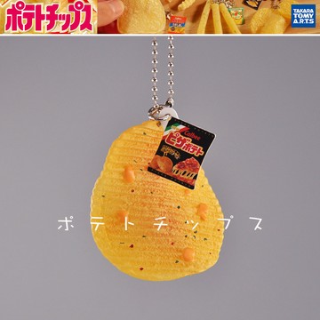 E哥❤日本正版散貨 takara tomy卡樂零食模型仿真薯條薯片掛件原比例