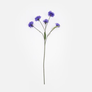 查莉擬真花插矢車菊61cm 靛藍