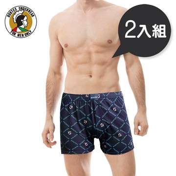 BONTEX賓漢印花平口褲_2入裝
