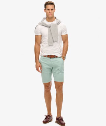 Superdry Men's Vintage Chino Shorts Green Size: 30
