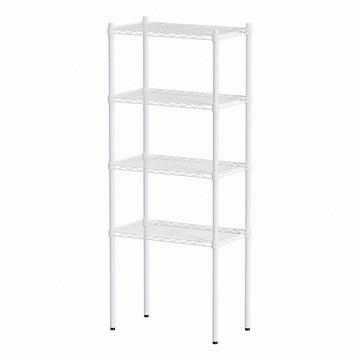 【dayneeds】輕型 60x35x150公分 四層烤漆波浪架 兩色可選白色