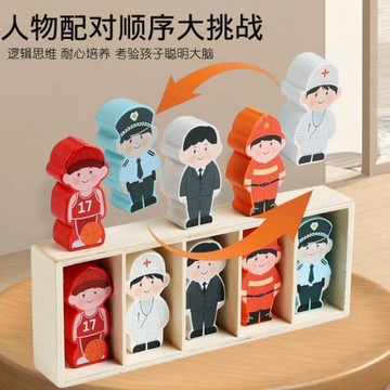 猜人物職業游戲兒童早教顏色記憶對對碰游戲益智玩具鍛煉大腦記憶