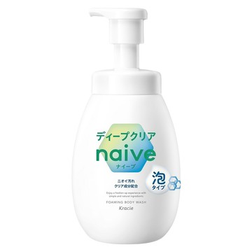 Kracie 葵緹亞 naive 娜艾菩 台灣公司貨 沐浴泡泡 淨味  600ml  1瓶