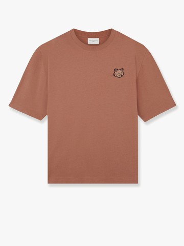 Cotton t-shirt with iconic patch - MAISON KITSUNE - gender_Man