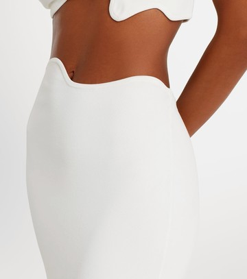 Christopher Esber Maparadita jersey midi skirt