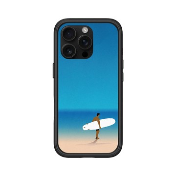 iPhone 16 Pro Mod NX 黑 - 花生騷 WasangShow - 沙灘衝浪人