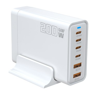 免運  快充充電器 200W氮化鎵筆記本充電器雙口電源適配器通用超級快充多功能快速 最低價 快速出貨