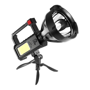 AHOYE 極強光USB充電探照燈/露營燈/照明燈/工作燈/戶外燈/手電筒  1個