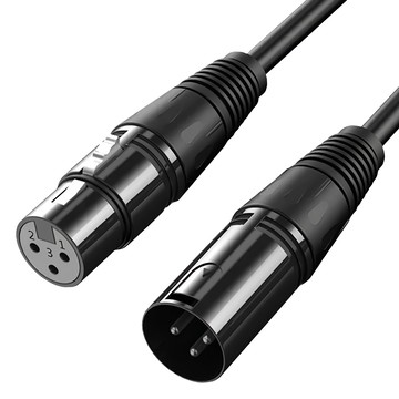 魔宙 XLR發燒高傳真 公對母卡農線/多設備音源延長線 3M  黑色  單一產品