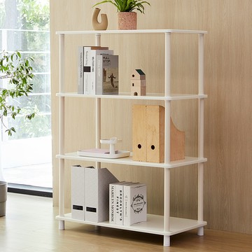 Tres Belle 寬版置物架  4層  800×1145×400mm  象牙白