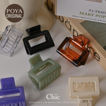 POYA CHIC幾何怪手夾糖果色5cm-多色任選