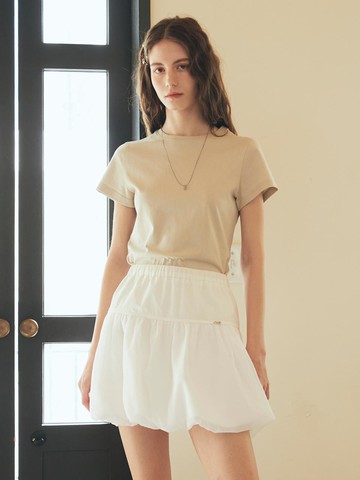 BALLOON SKIRT [WHITE]