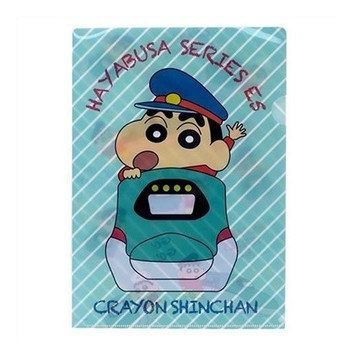 【震撼精品百貨】蠟筆小新_Crayon Shin-chan~日本鐵道系列日本製A4文件夾(新幹線E5系)#29871