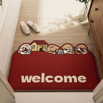 免運 開立發票 地墊 門墊 進門門墊 地毯卡通絲圈地墊入戶門腳墊可裁剪進門門口玄關耐臟蹭土防滑地毯腳墊特惠/快速出貨