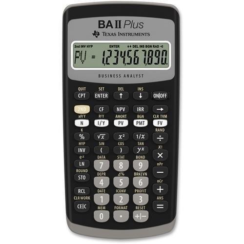 Texas Instruments BA-II Plus Advance Financial Calculator