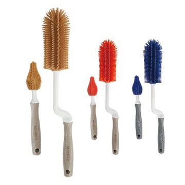 韓國 MOTHER-K 矽膠奶瓶刷2入(多款可選)清潔刷|水壺刷|水杯刷