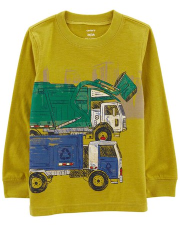 Baby Trucks Wrap-Around Art Jersey Tee