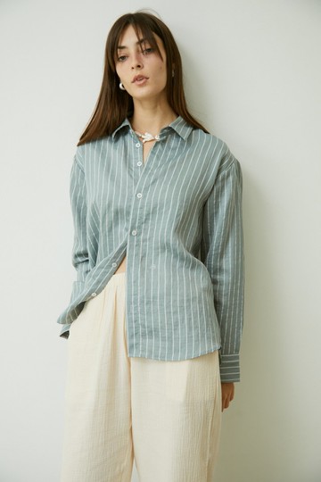 Bayday | ANDERSON SHIRT | 藍灰條紋