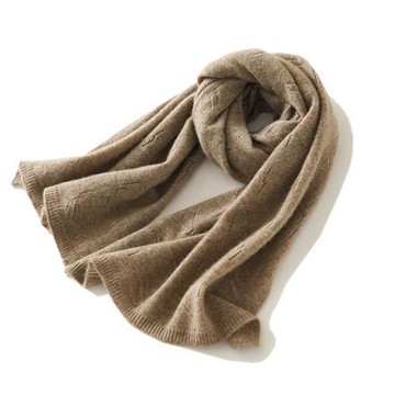 【米蘭精品】圍巾羊毛披肩-時尚羊絨鏤空圍巾男女配件4色74jr54