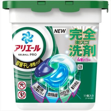 【現貨】日本 P＆G ARIEL 抗菌洗衣膠囊 室內晾衣型 11顆入 綠色 日本境內版