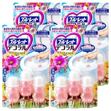 KOBAYASHI 小林製藥 BLUELET 馬桶消臭花瓣香氛凝膠 花香 3入  4組