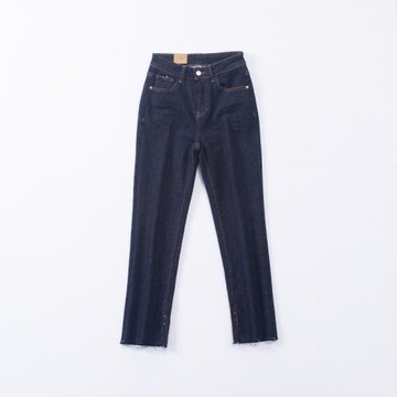 瑪洛薇 M-81563 流蘇褲腳邊鉛筆褲彈力牛仔褲女