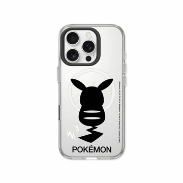 RHINOSHIELD iPhone 17e/16e 共用 Clear MagSafe兼容 抗黃化透明防摔磁吸手機殼｜寶可夢-皮卡丘背面剪影