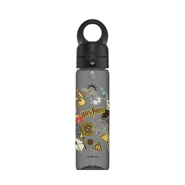 磁吸水壺 AquaStand Tritan 800cc - 附吸管 黑 - 哈利波特 Harry Potter - Sticker - 霍格華茲校園生活
