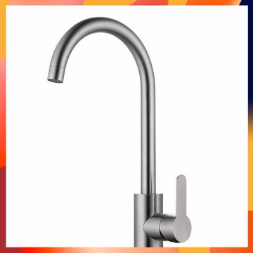 台灣現貨   不銹鋼 水龍頭 單冷水龍頭+進水管 廚房水龍頭 洗手台通用   極速出貨