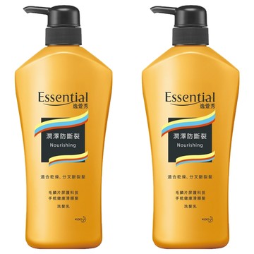 Essential 逸萱秀 瞬效修護系列 潤澤防斷裂洗髮乳 適用乾燥、分叉斷裂髮  700ml  2瓶
