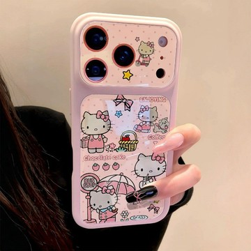 露營凱蒂適用蘋果17promax手機殼iPhone16pro秒變大視窗15全包14圓邊