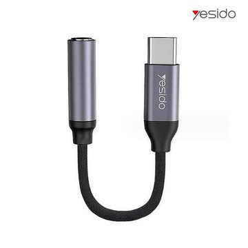 yesido YAU19 Type-C 轉 3.5mm 轉接線 音源線 耳機線 數位解碼 高相容性【APP賺6%點數 領券最高折500】