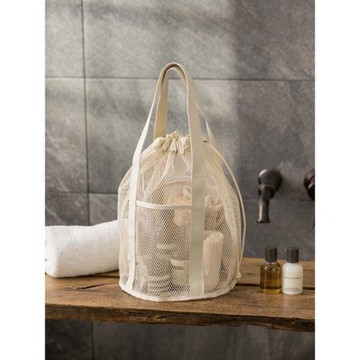 韓國full旅行網格收納包多功能手提包化妝包泳衣包防水桶形手提包