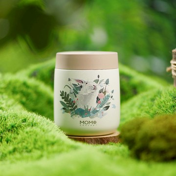 限定 | 日本 MOMOCONCEPT 魔法花園兔 小立方保溫杯 260ml