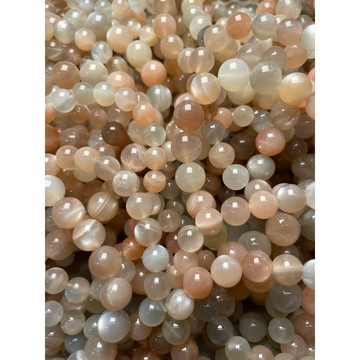 ［金百福］彩月光 橙月光 月光石 （特價商品）手珠 手鍊 手串 DIY 設計款 材料珠