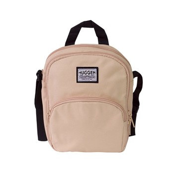 HUGGER 好飽包跨肩包 - 奶茶(多分層/台灣設計/小廢包/兒童側背包/休閒斜背包/斜挎包/側背包/肩背包/大容量)