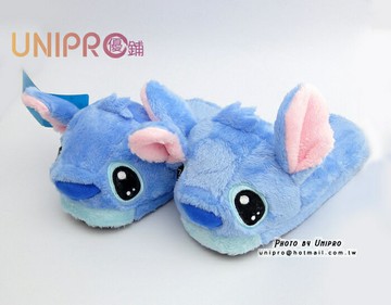 【UNIPRO】星際寶貝 史迪奇 STITCH 絨毛娃娃 保暖 室內拖鞋 毛拖 造型玩偶 保暖拖鞋 迪士尼正版授權