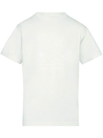 Maison Margiela - Numeric logo-print T-shirt - women - Cotton - XL - White