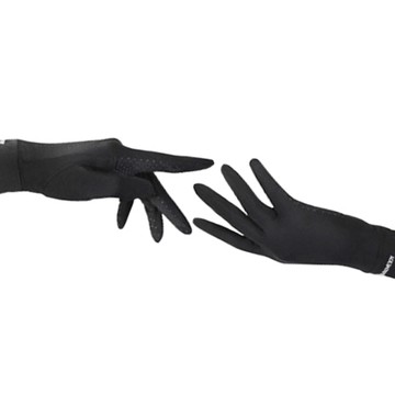 捷華 冰絲翻指手套 XG48 男女通用 輕薄透氣 防曬 掌心防滑  黑色  均碼