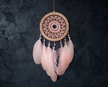 腮紅捕夢網|少女粉色小捕夢網| ตาข่ายดักฝันสีชมพู