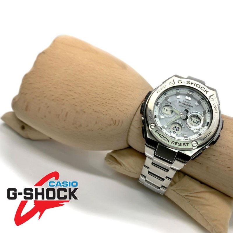 CASIO カシオ G-SHOCK ジーショック G-STEEL ジースチール メンズ タフソーラー 電波 腕時計 防水 GST-W110D-7AJF  | LINEショッピング