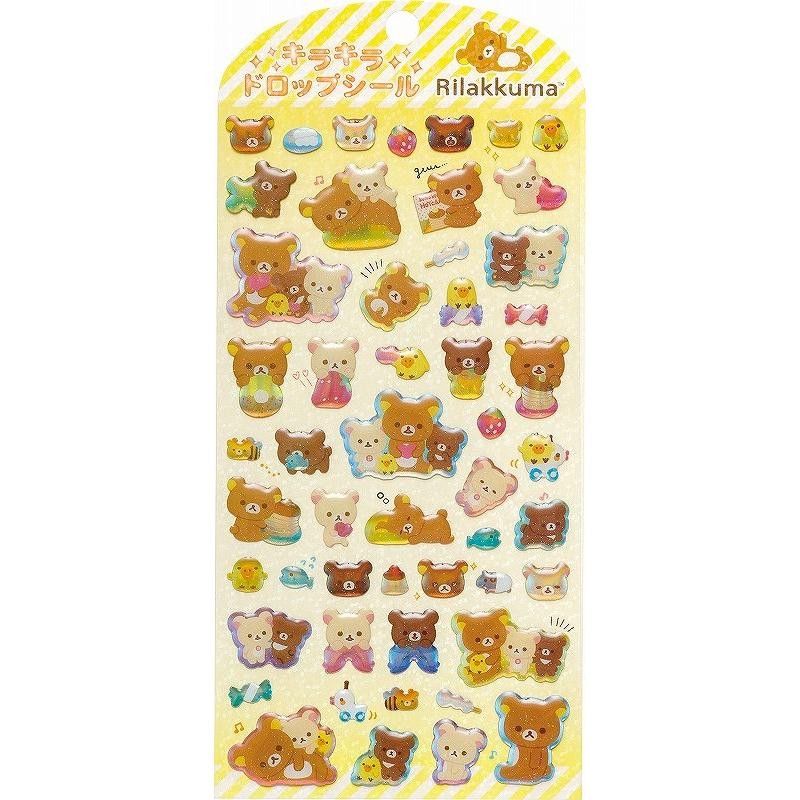 rilakkuma リラックマ キラキラドロップシール SE58403 通販 LINE