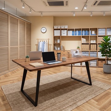 樺木集成原木桌｜可客製化