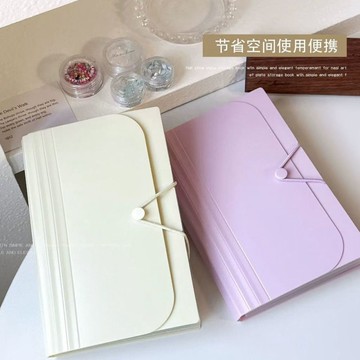 小卡收納冊 貼紙收集冊 追星必備美甲 鋼板收納冊可摺疊收藏整理帶便籤防塵指甲工具 美甲貼紙 追星必備小物 美甲 貼紙