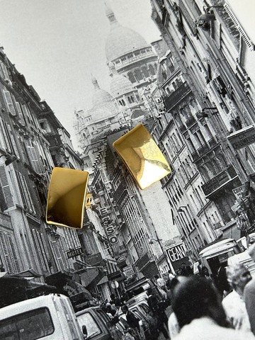 復古金屬夾式耳環 #16