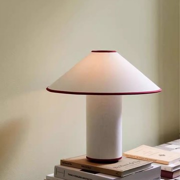 免運 附發票 超低價 工廠直銷 日式侘寂風臺燈客廳書房創意現代簡約布藝蘑菇燈臥室奶油風床頭燈 快速發貨